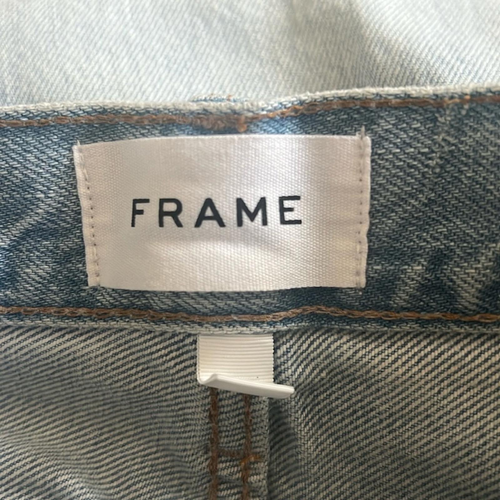 FRAME Le Original Howard Rips LOJ385 Straight Leg Distressed Jeans, Size 24 NEW