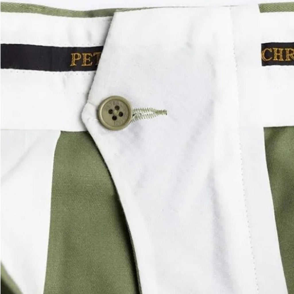 Peter Christian Green Flat Front Chinos, Size W34 X L31 New w/Tag