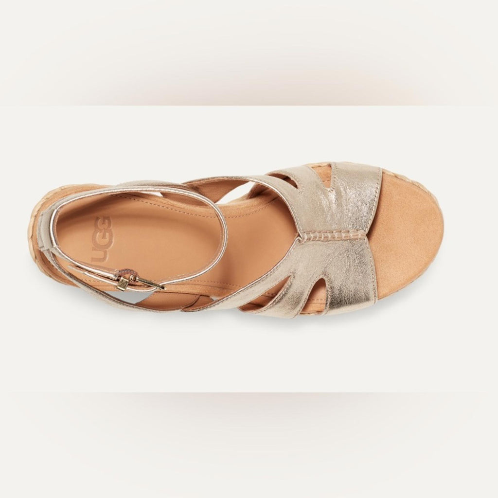 UGG Careena Platform Wedge Espadrille Sandals, Size 10 New in Box