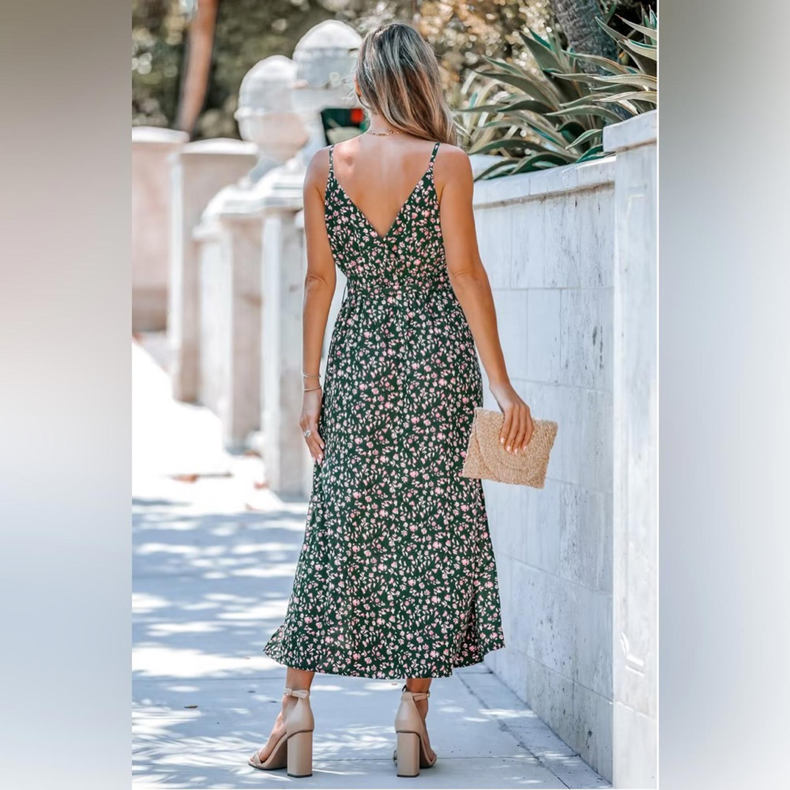 Cupshe Belted Ditsy Floral Cami Dress, Women’s Size UK M NWT