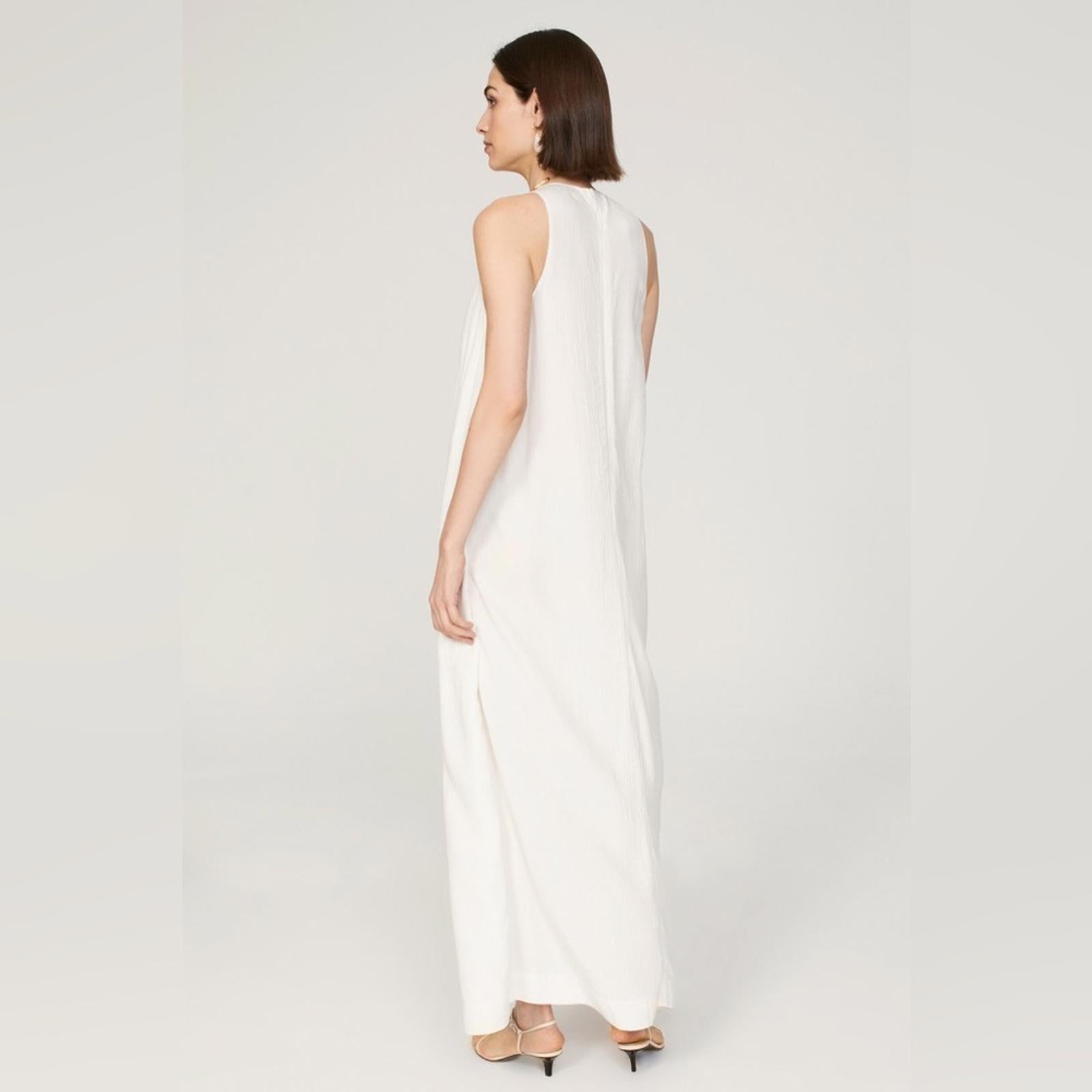 Rosetta Getty Cape Mini Dress in White, Size 8, Retail $425