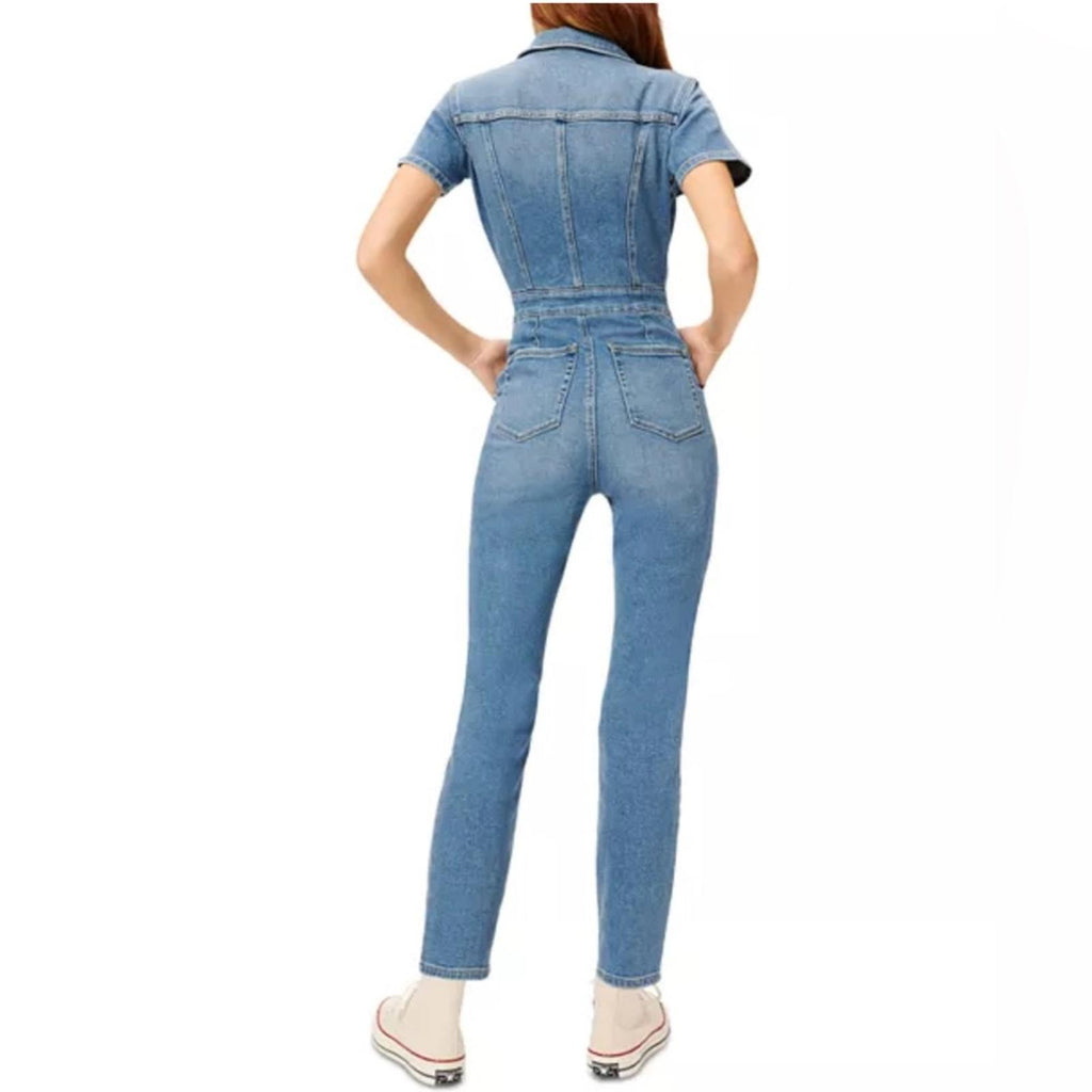 Good American Fit For Success Jumpsuit in Blue, NWT, Size 4 (XL)