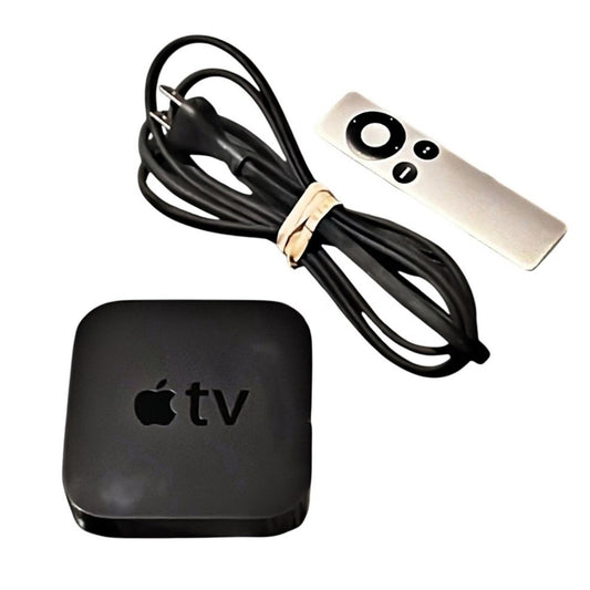 Apple TV (3rd Generation) HD Media Streamer A1469 w/ Remote in Black, EXCELLENT!