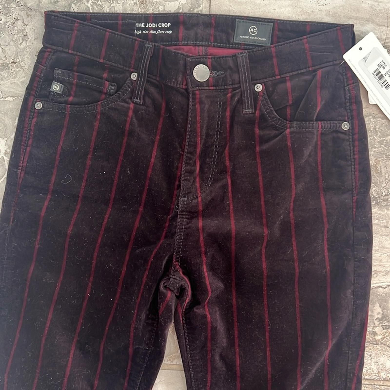 Adriano Goldschmeid The Jodi Crop High-Rise Slim Flare Crop Jeans, Size 24 NWT