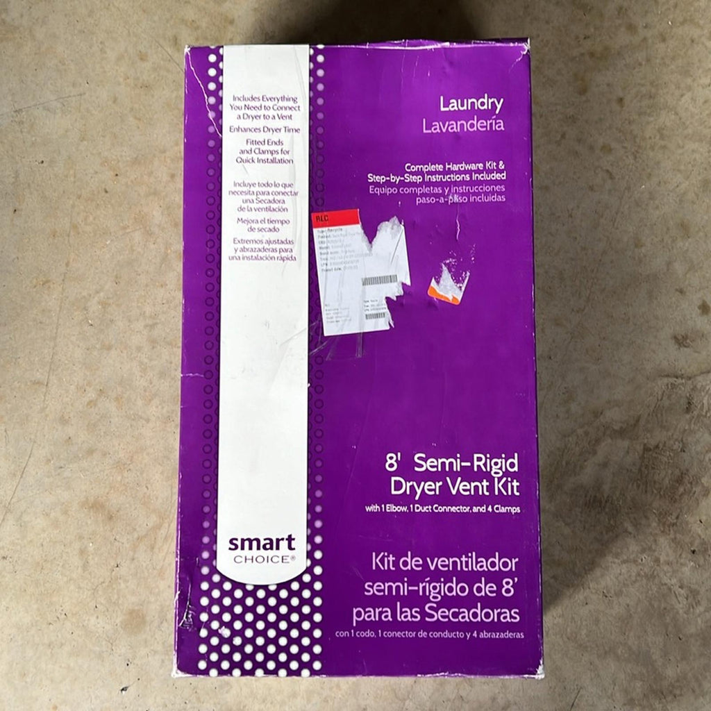 Frigidaire 8 ft. Semi-Rigid Dryer Vent Kit with Close Elbows, New in Box