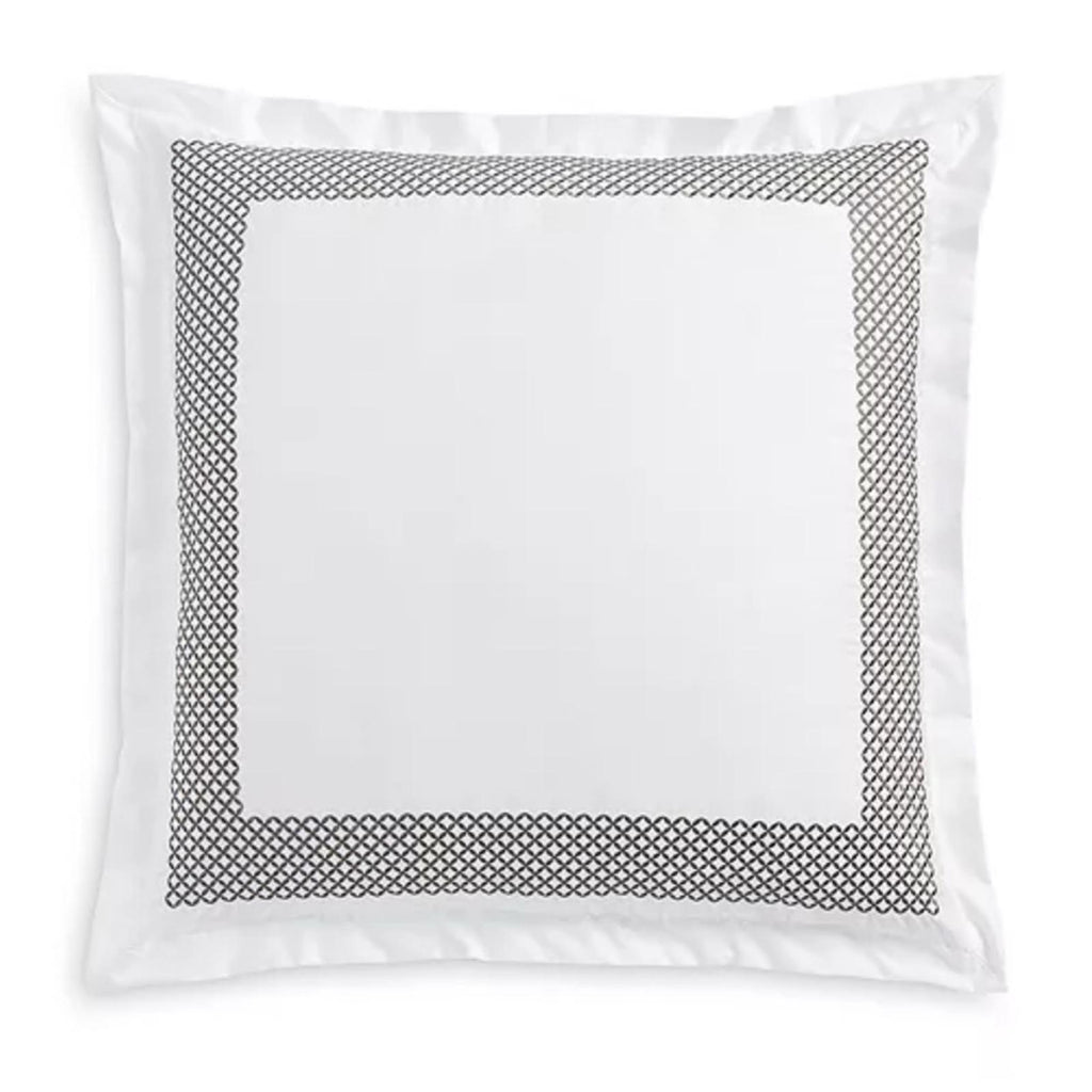 Hudson Park Collection Embroidered Geo Euro Sham, New w/Tag