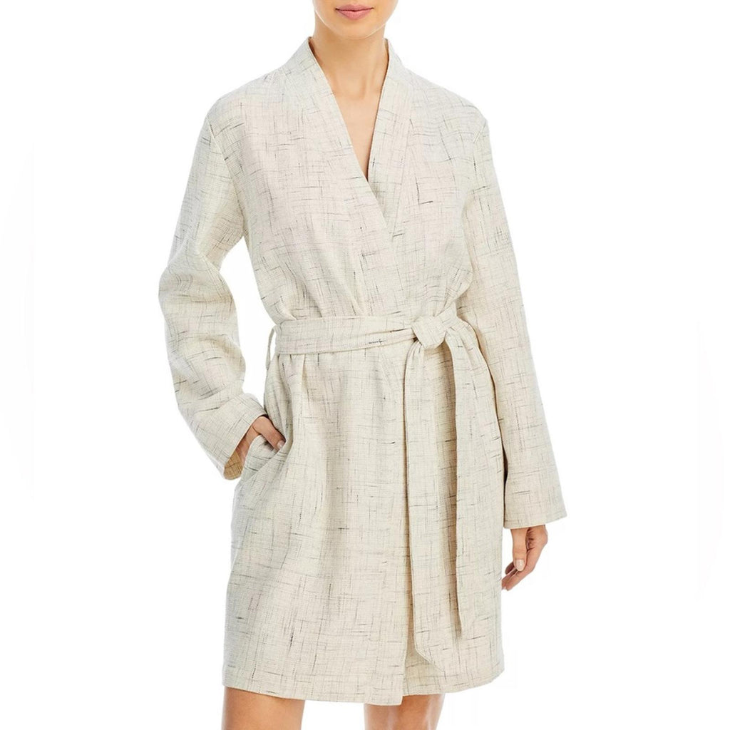 Hudson Park Collection Strié Print Waffle Bathrobe, Size S/M New w/Tag