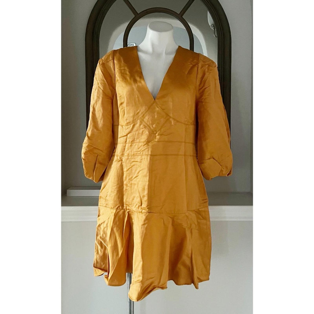 Ted Baker Dorota Topstitch Mini Dress, Size 5/L EXCELLENT! Retail $325
