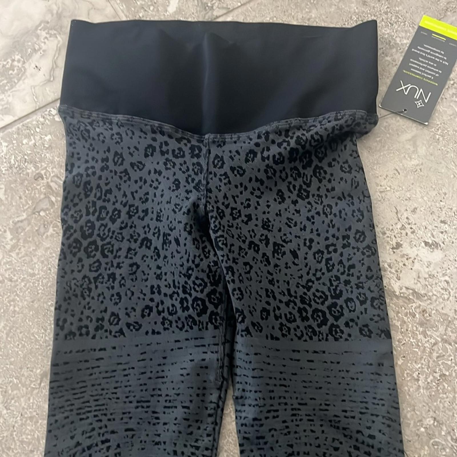 NEW NUX x Soulcycle Feline Seamless Legging, Gray & Black, Size S New w/Tag