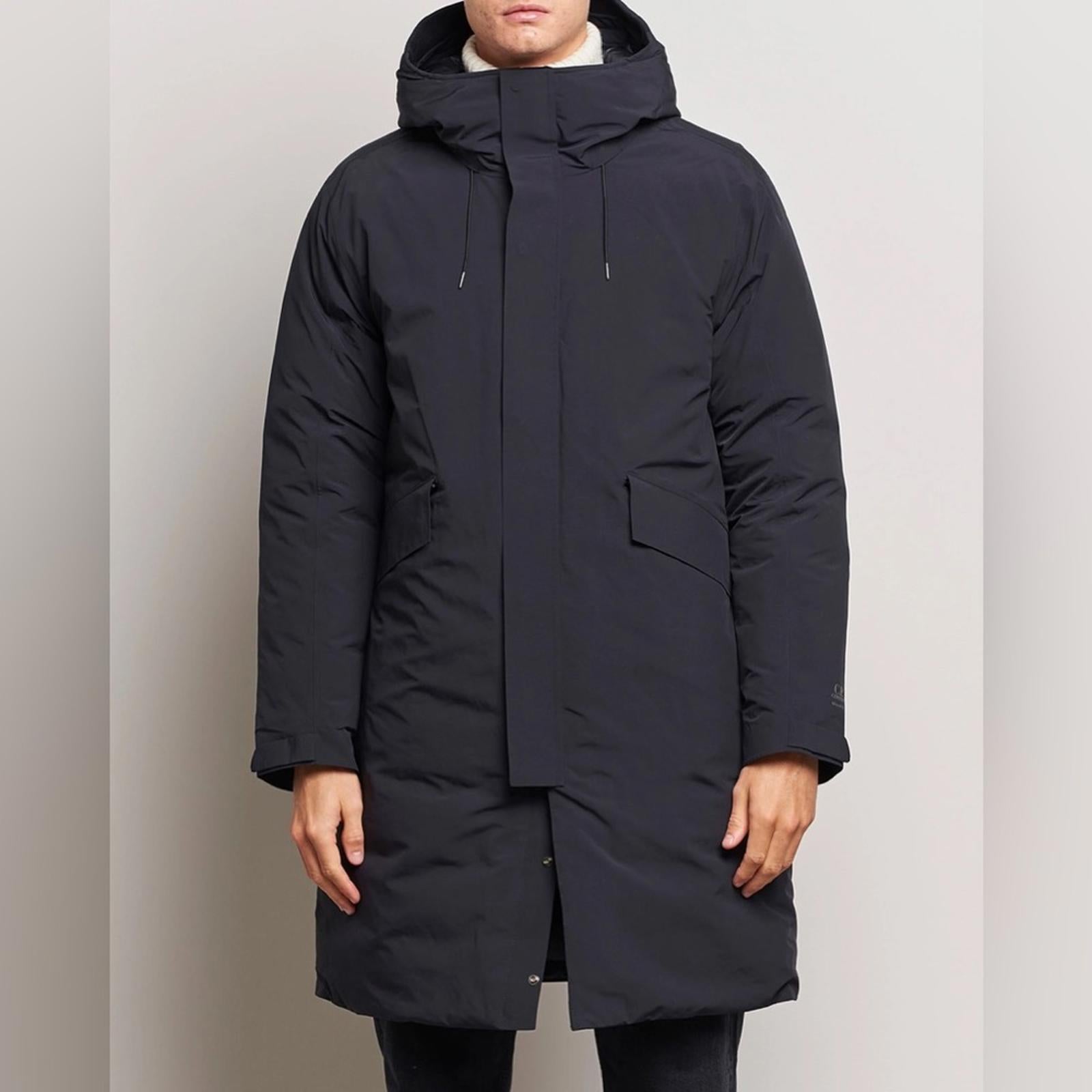 C.P. Company Micro M Re-Cycled Long Parka Coat, Black Size 52/XL NWT Retail $925