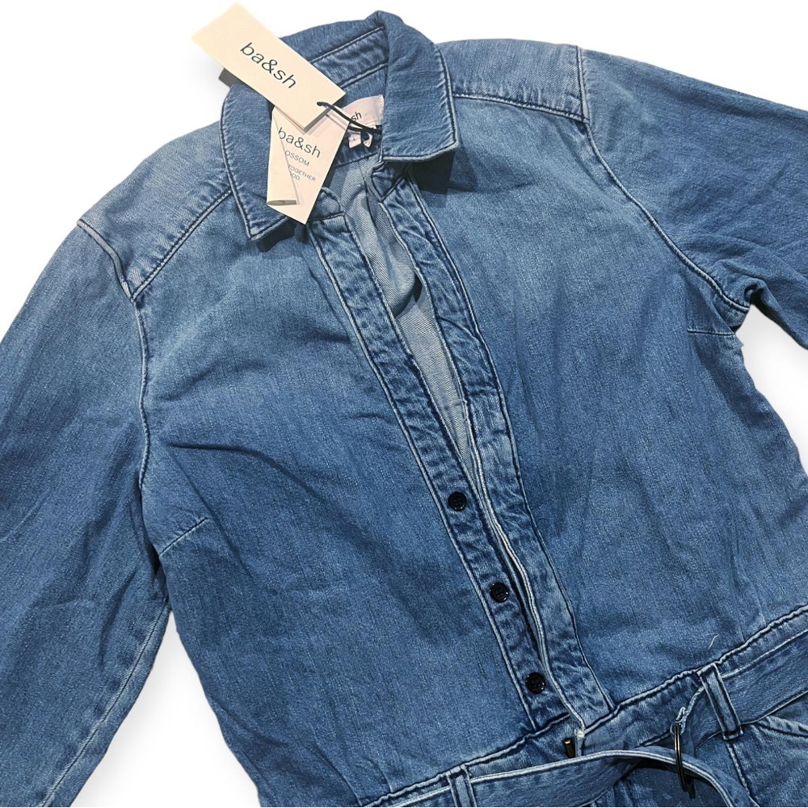 Ba&sh Combinaison Frida Denim Jumpsuit in Blue, Size L New w/Tag