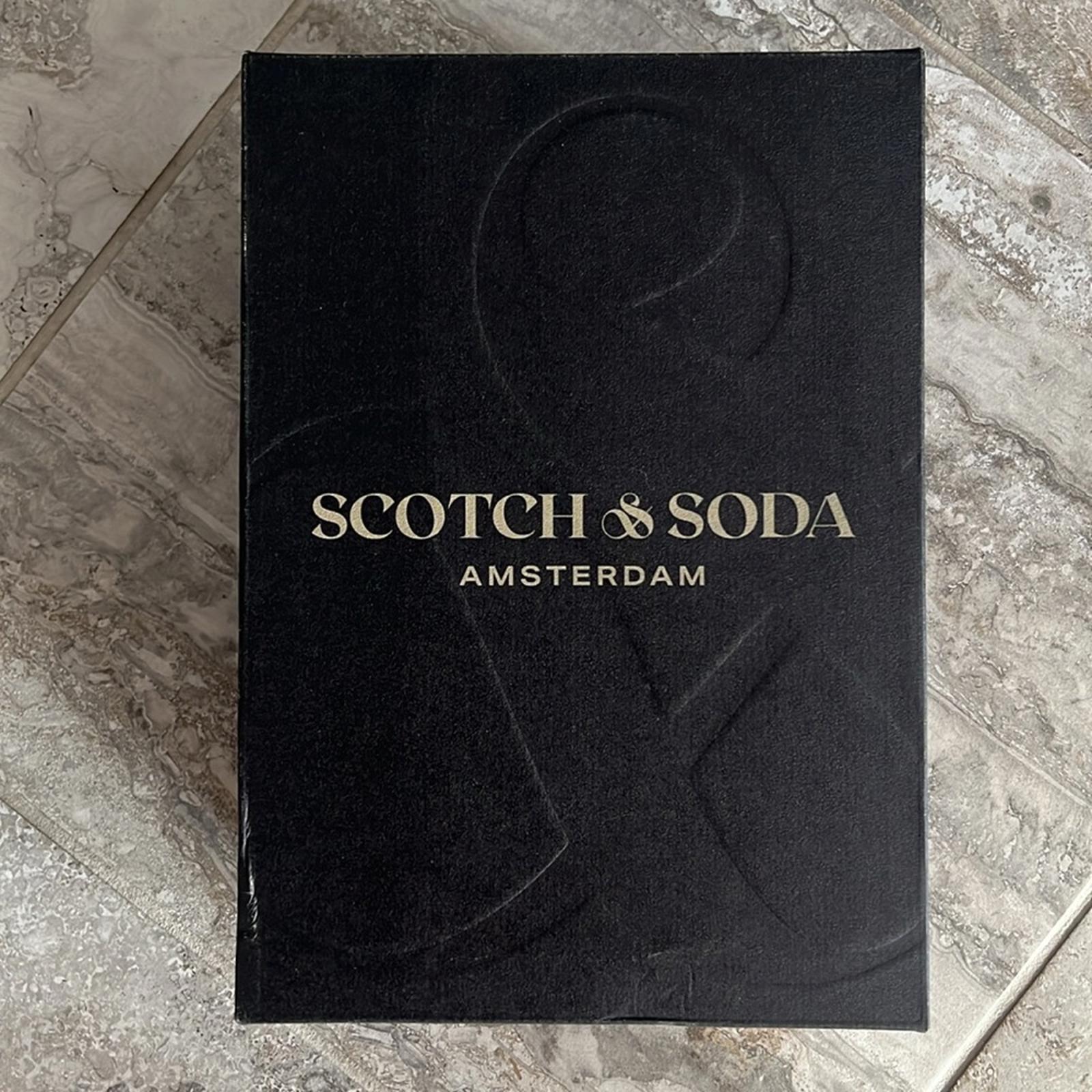 Scotch & Soda Plakka Lace-Up Sneakers/Trainers in Grey Multi Size 42 NEW in Box