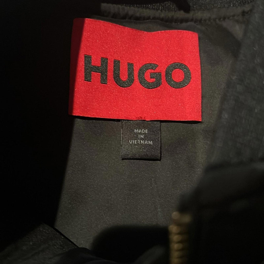 HUGO Bonod Quilted Bomber Jacket in Black, Size XL New w/Tag $445