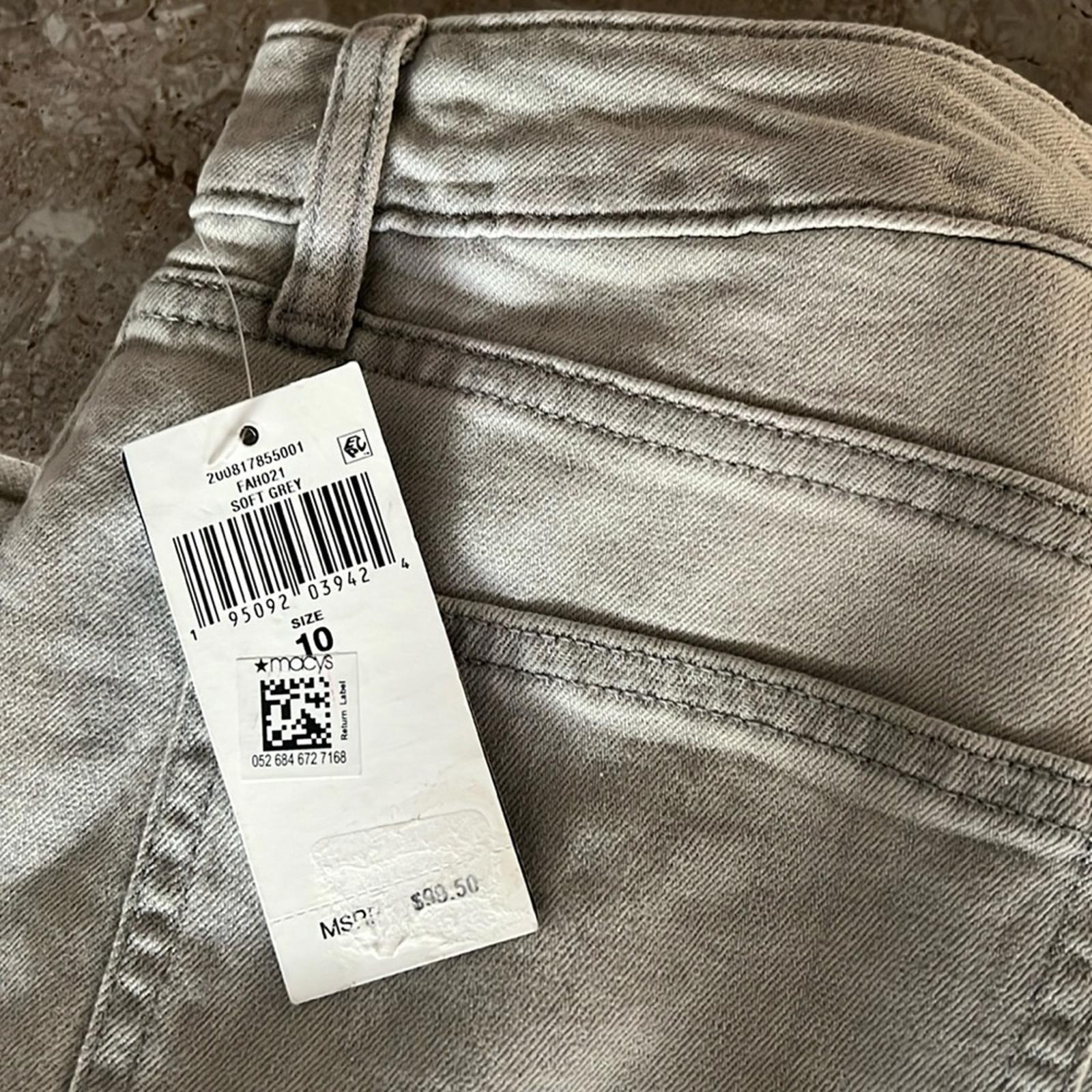 Lauren Ralph Lauren High Rise Skinny Ankle Jeans, Grey, Size 10 New w/Tag $99.5