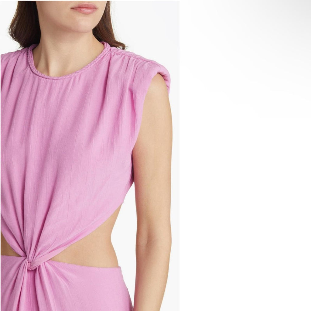 Scotch & Soda Sleeveless Cut-Out Waist Dress in Pink Size EU 32 New w/Tag $228