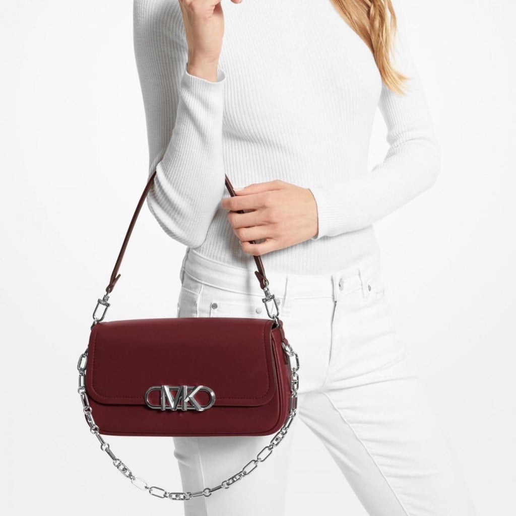 NWT Michael Kors Parker Medium Convertible Pouchette Shoulder Bag Retail $498