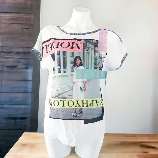 Zara W88 Collection One of a Kind Top, Size S (Made in Portugal)