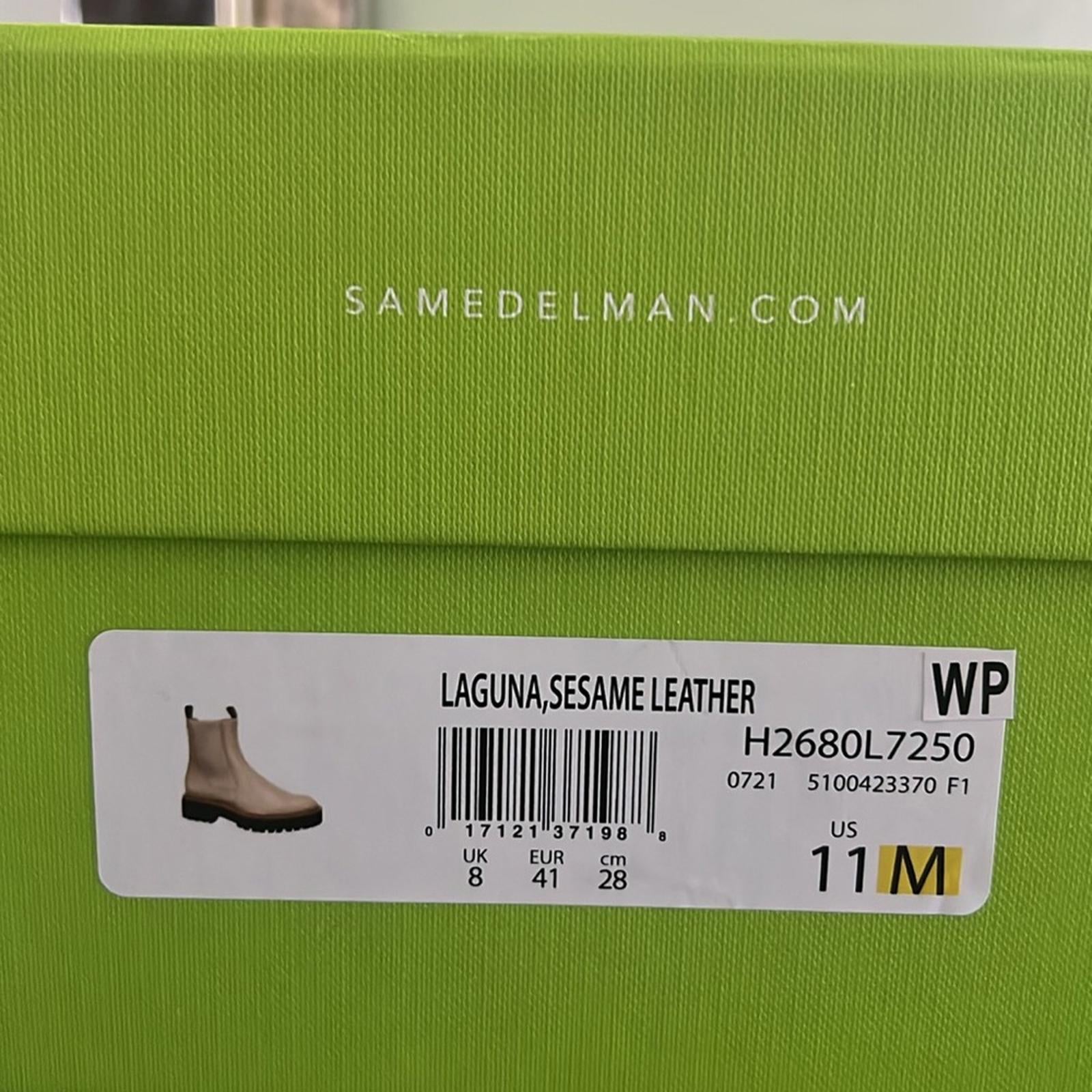 Sam Edelman Laguna Lug-Sole Leather Combat Boots Size 11, New in Box $170