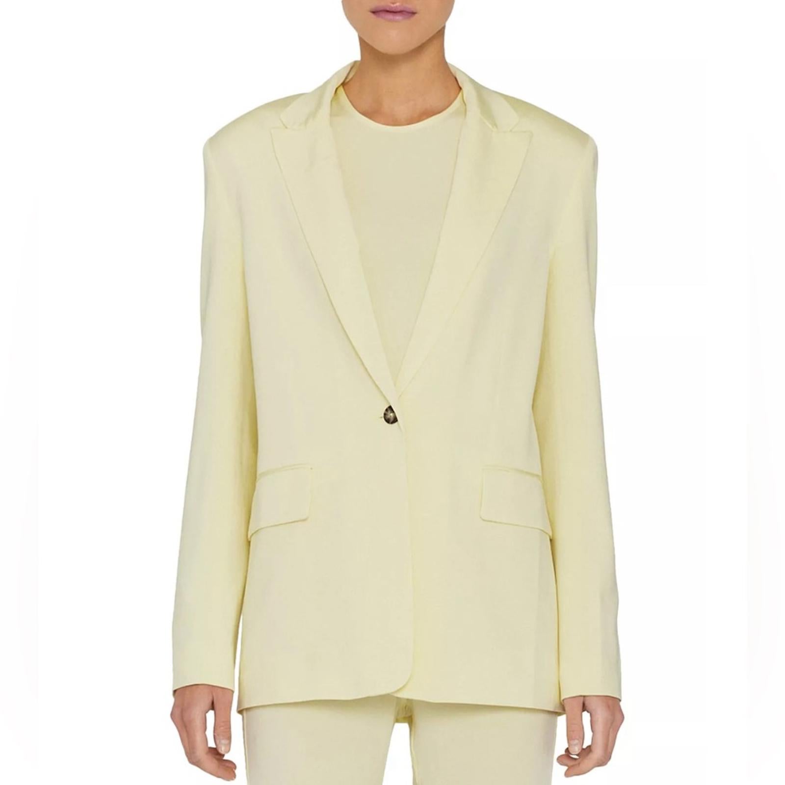 REMAIN Birger Christensen Balgin Blazer in Wax-Yellow, NWT, Size 36