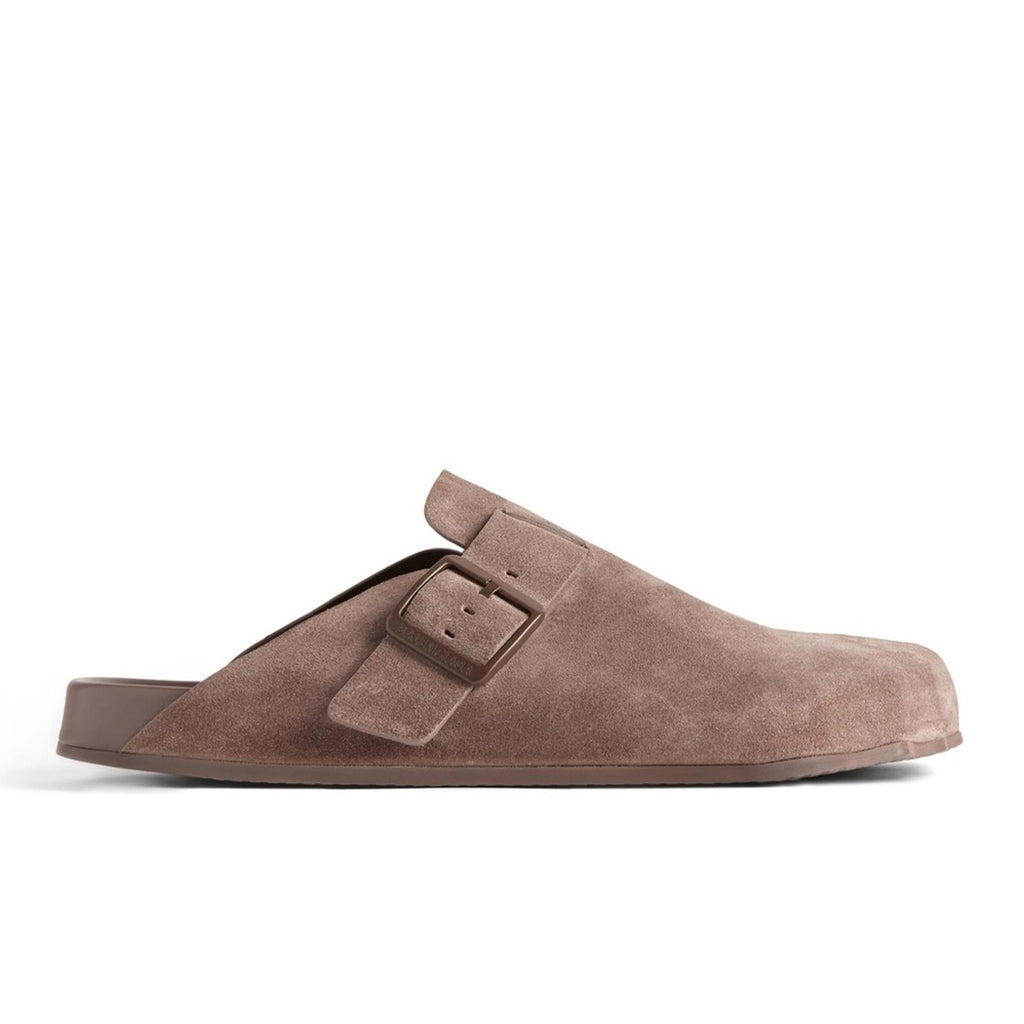 Balenciaga Sunday Mule in Light Brown Suede Calfskin, NEW, Size EU 41