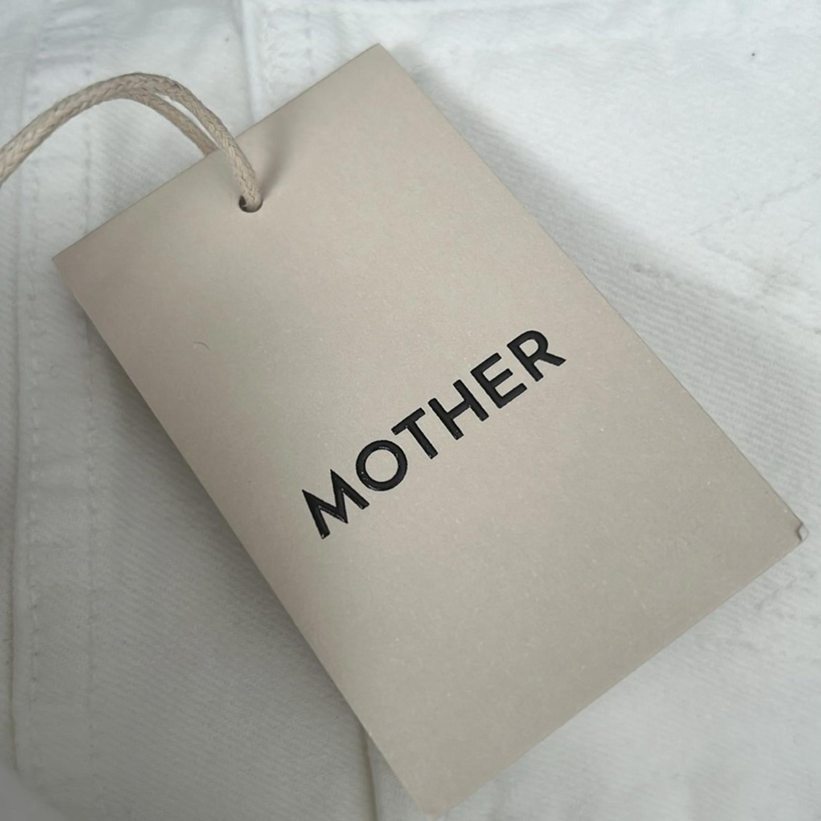MOTHER The Hustler Roller Skimp White Jeans, Size 27 New w/Tag SOLD OUT
