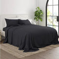 iEnjoy Ultra Soft 4-Piece Hypoallergenic Queen Sheet Set in Black, NEW w/Tag