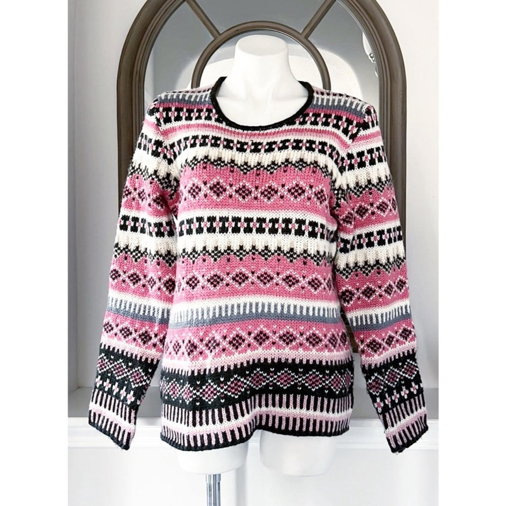 CENY Holiday Crewneck Sweater, Size L EXCELLENT!