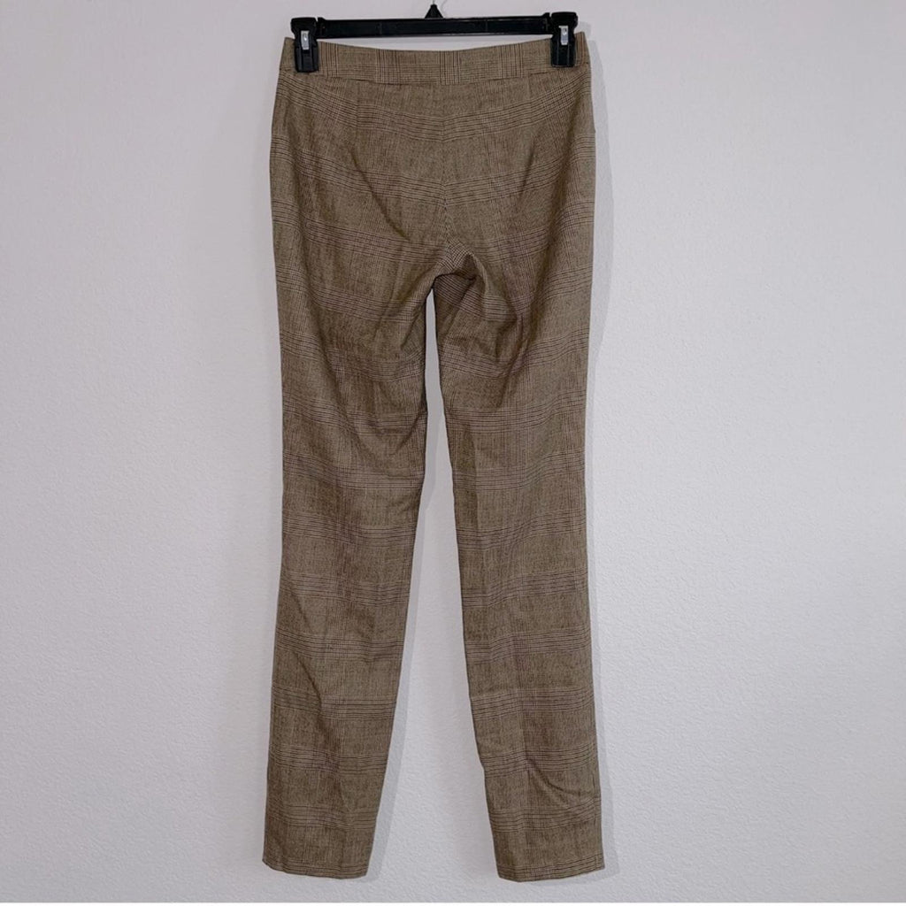 rag & bone Rebecca Glen Plaid Pants in Brown/Beige, Size 2 NEW w/Tag $375