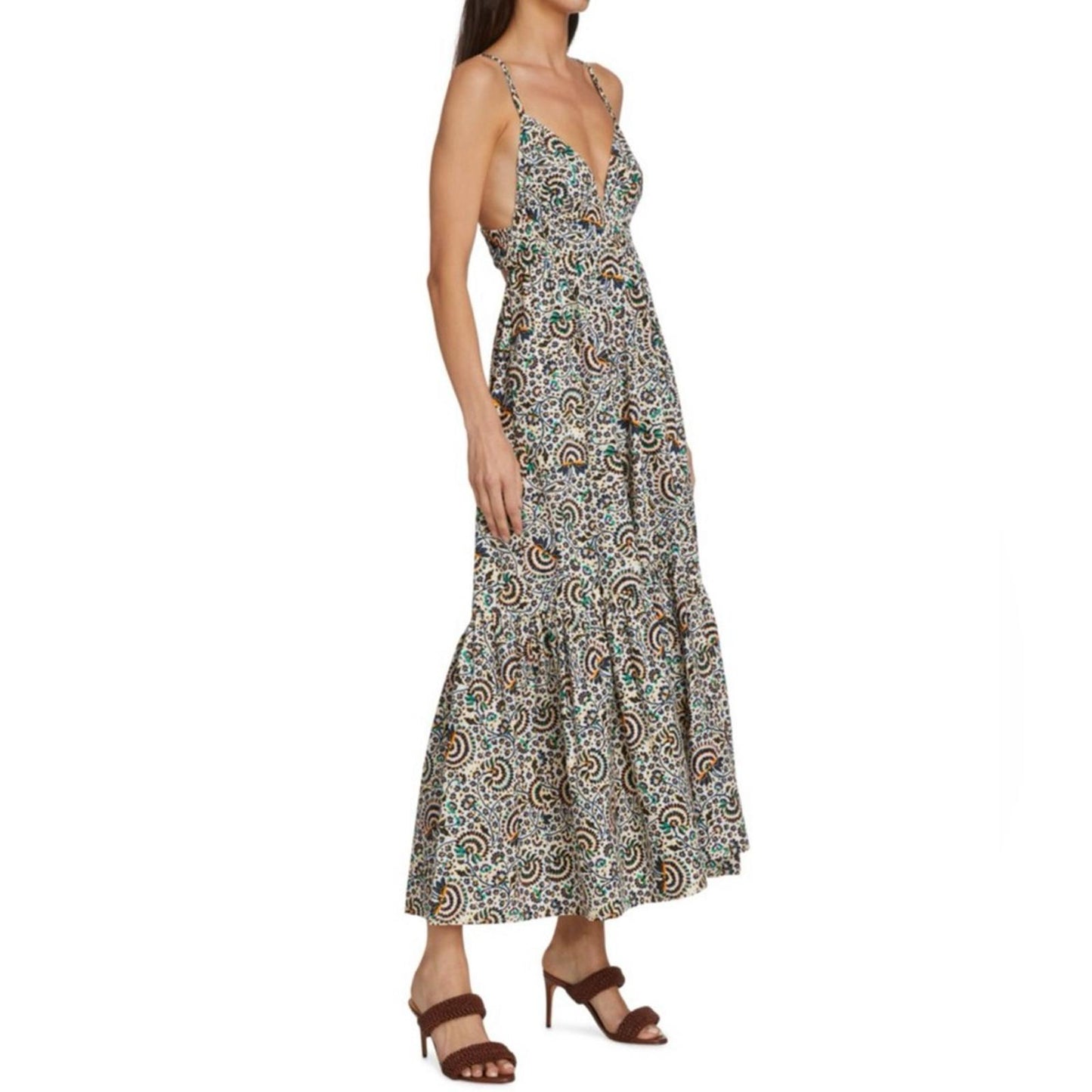A.L.C. Rhodes Printed Open Back Dress, Size 4 New w/Tag Retail $495