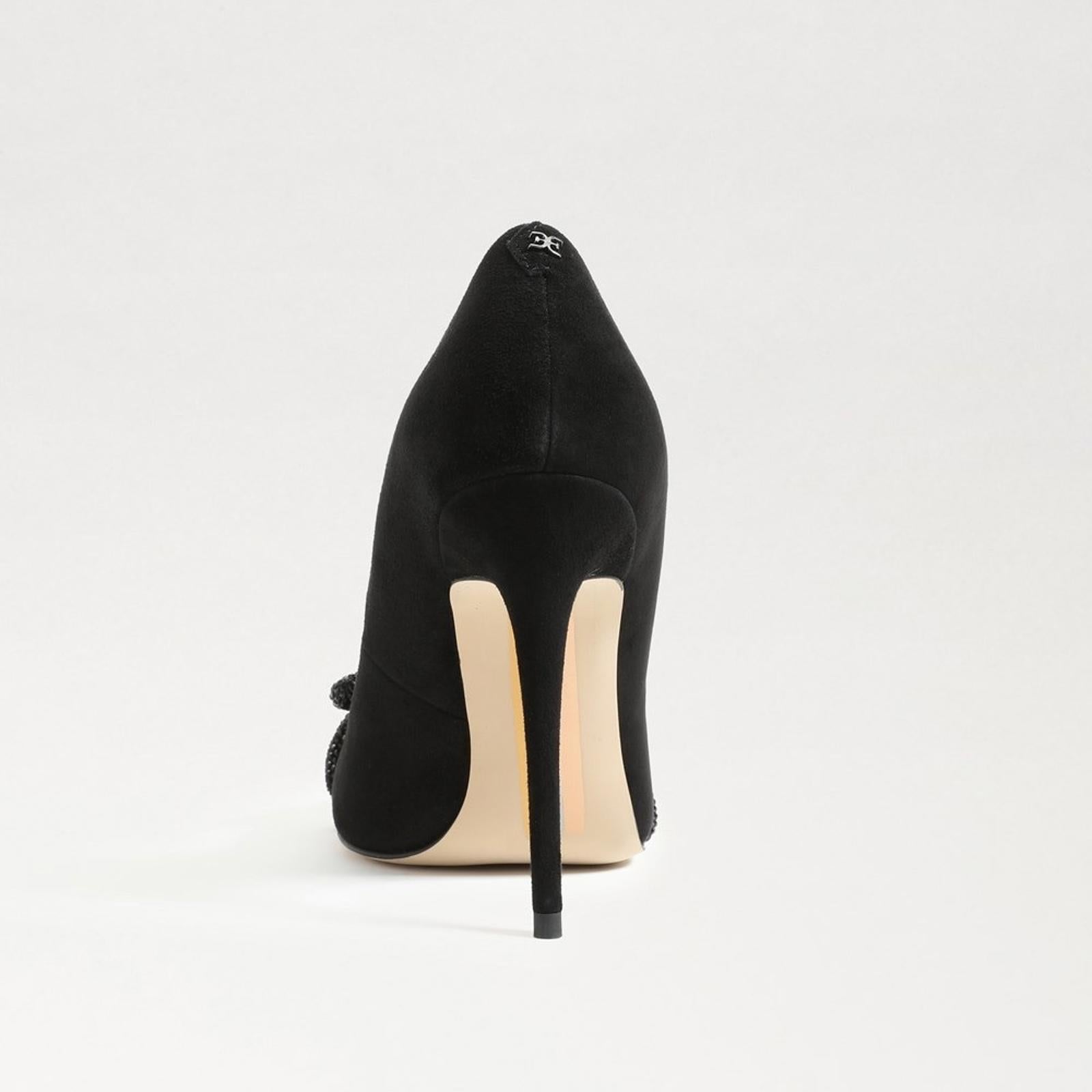 Sam Edelman Deela Evening Bow Pump in Black Satin, Size 11 New in Box w/Dust Bag