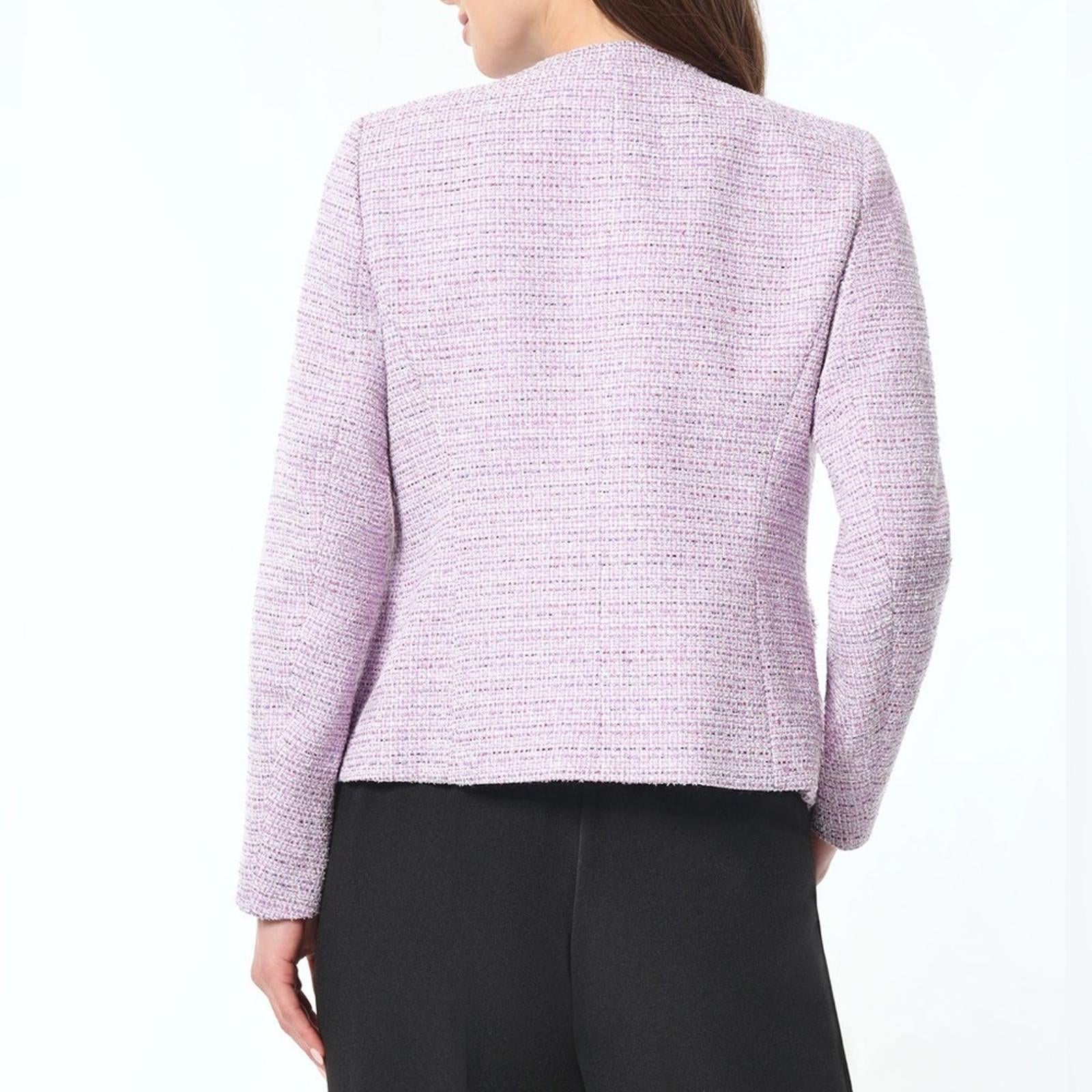 KASPER Barbara Jacket, Tweed in Lavender Mist, Size 10, New w/Tag