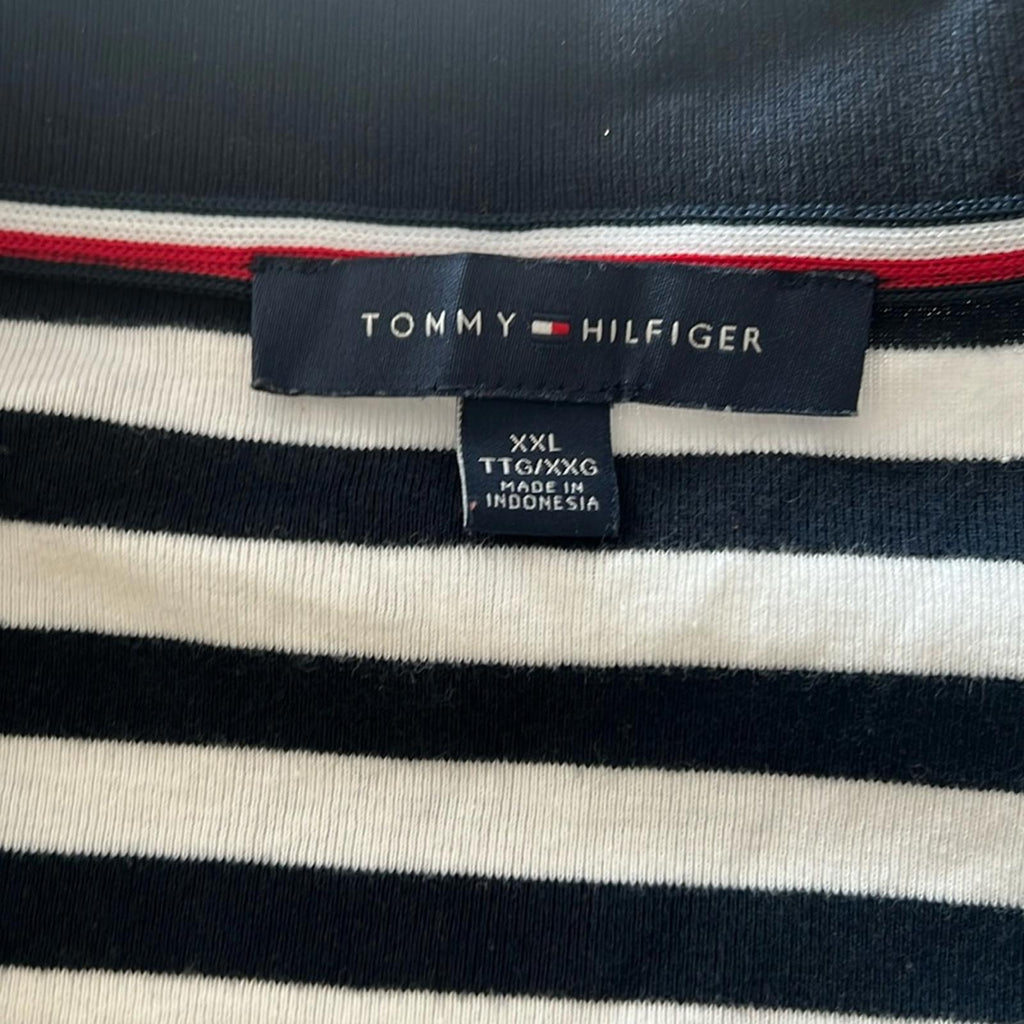 Tommy Hilfiger Colorblocked Striped Johnny Collar Polo Shirt Size XXL NWT