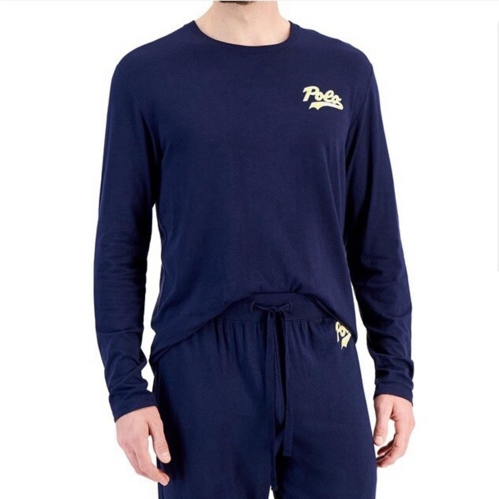Polo Ralph Lauren Men’s Long Sleeve Sleep Shirt in Cruise Navy, NWT, Size XL