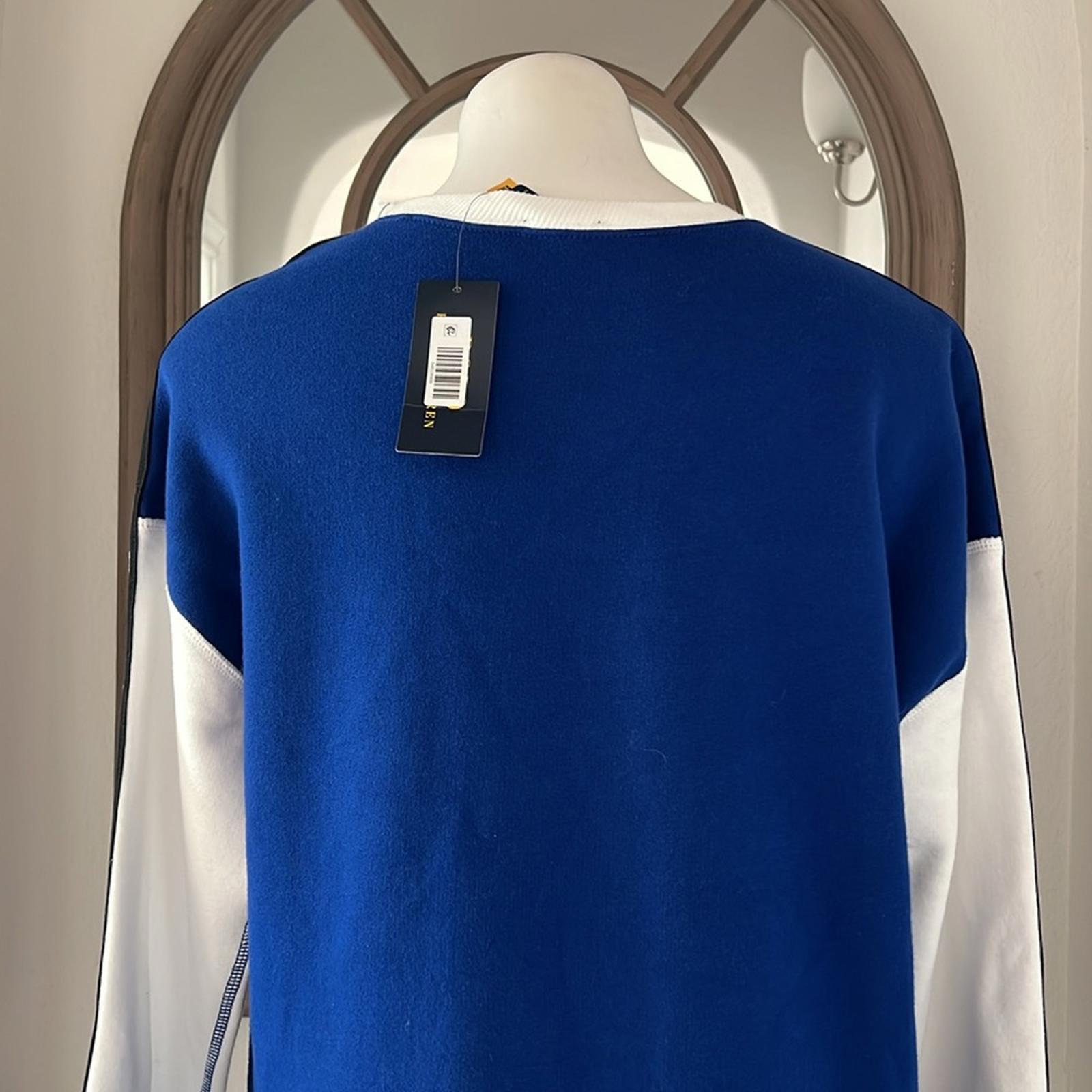 RARE* Polo Ralph Lauren Long Sleeve Rétro Dress in Blue, Size M New w/Tag $348