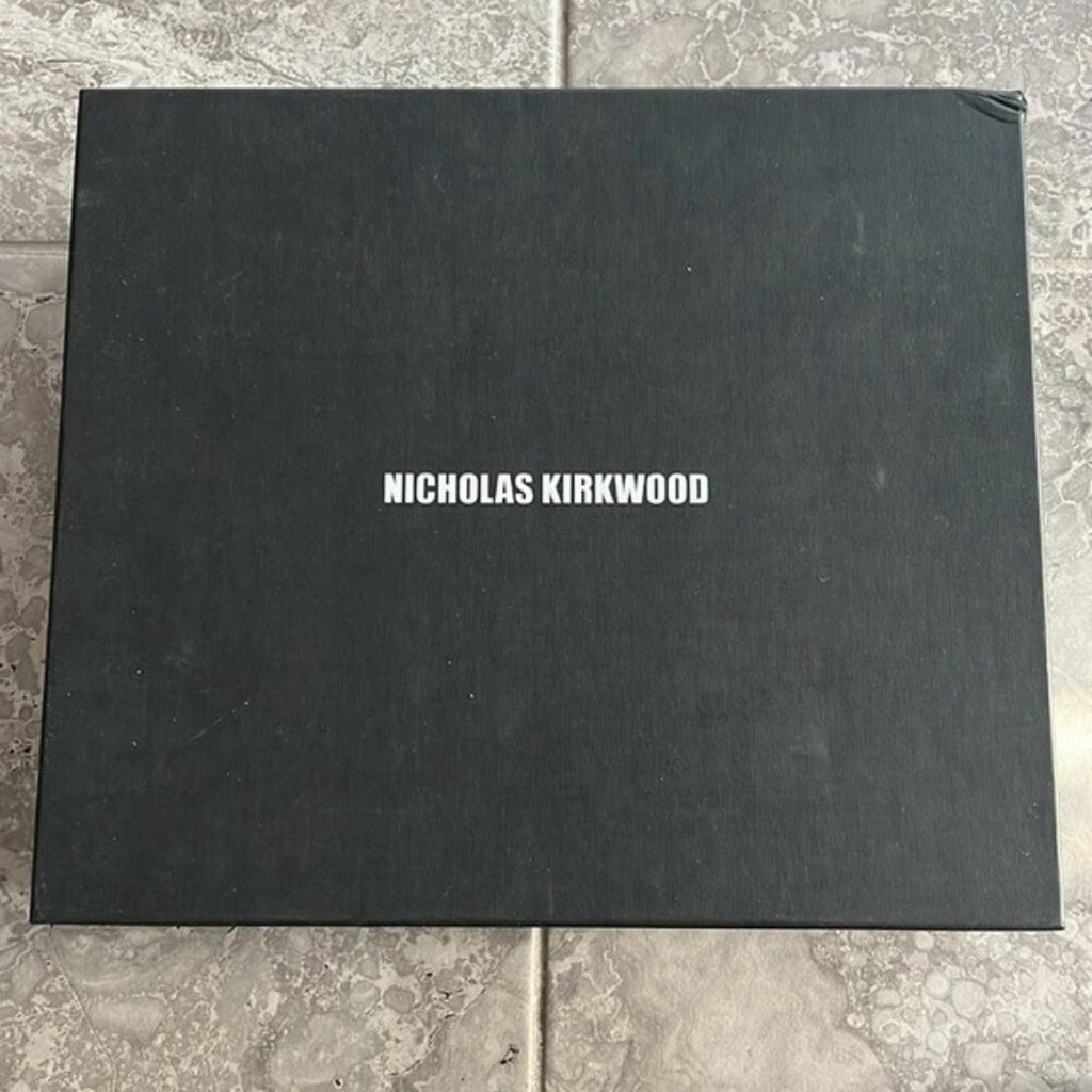 Nicholas Kirkwood Annabel Suede Mule in Hazel Suede Size 36.5 New +DustBag