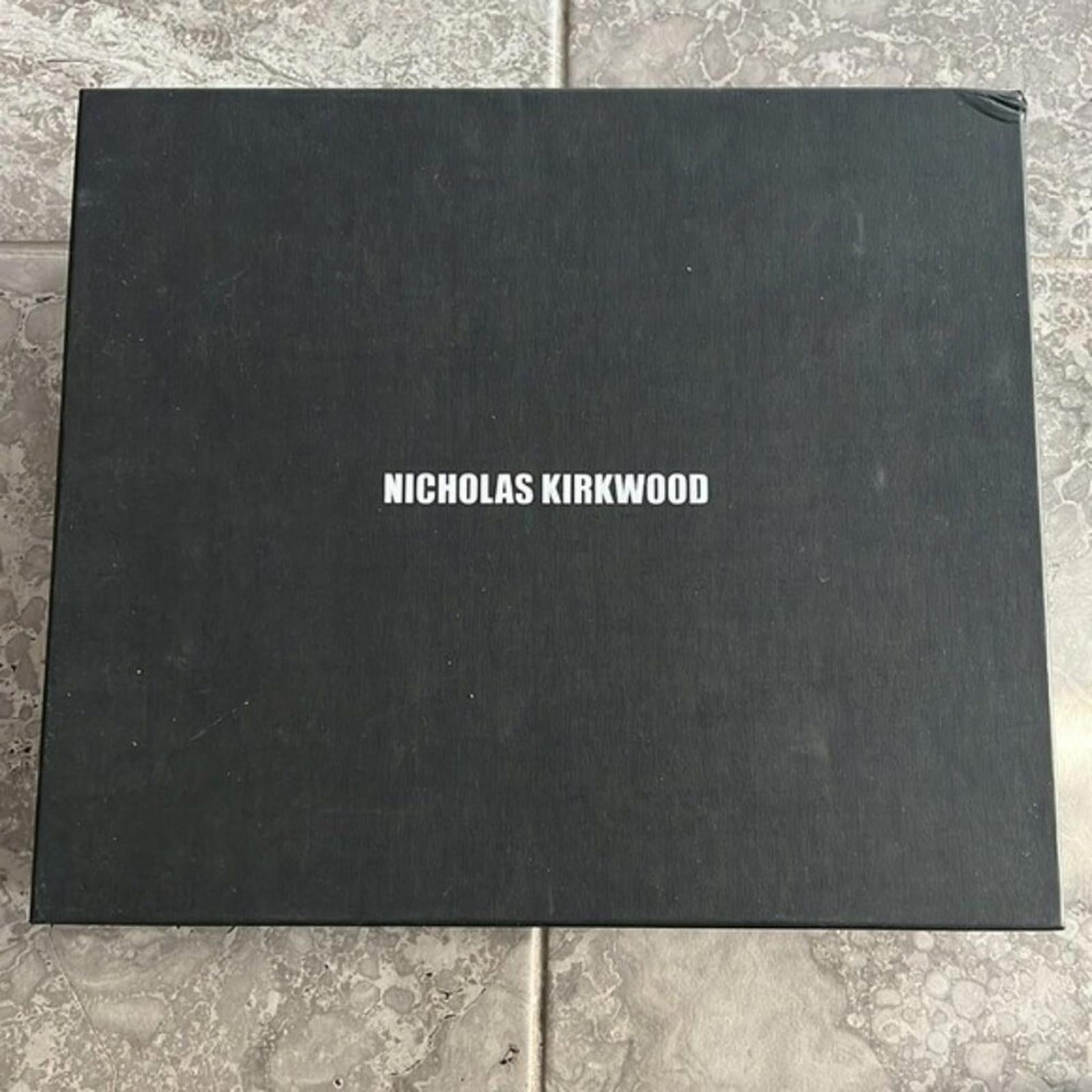 Nicholas Kirkwood Annabel Suede Mule in Hazel Suede Size 36.5 New +DustBag