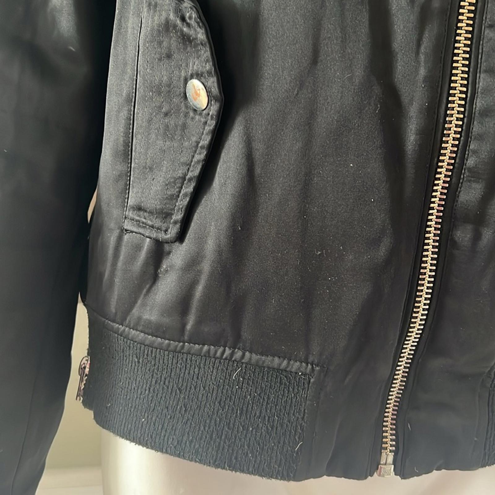 Maje Bart Bomber Jacket in Black, Size EU 40 (US M), Preloved