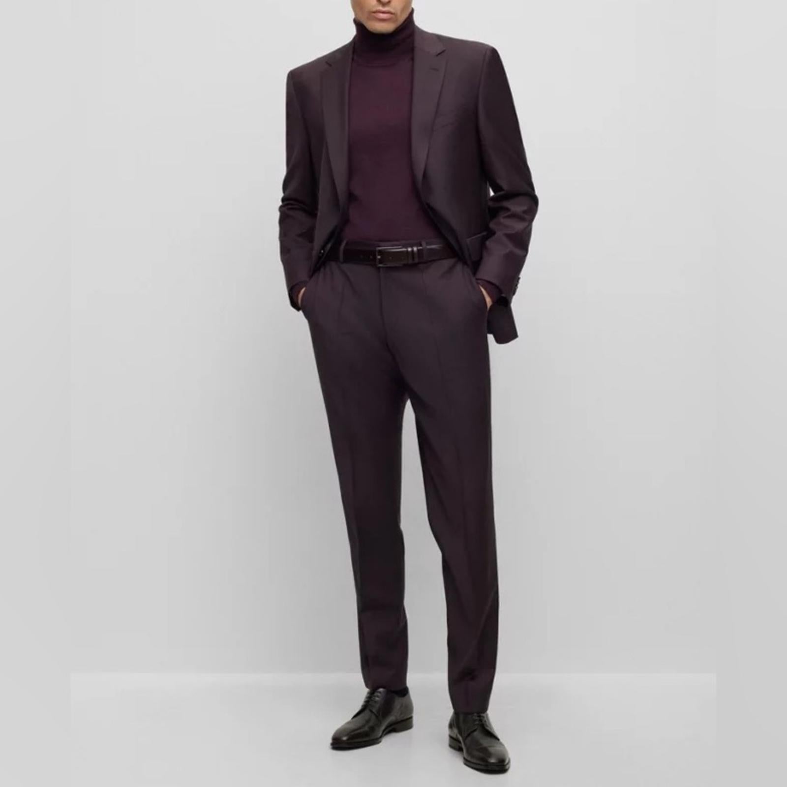 BOSS Slim-Fit Rollneck Sweater in Merino Wool, Size XL New w/Tag $198