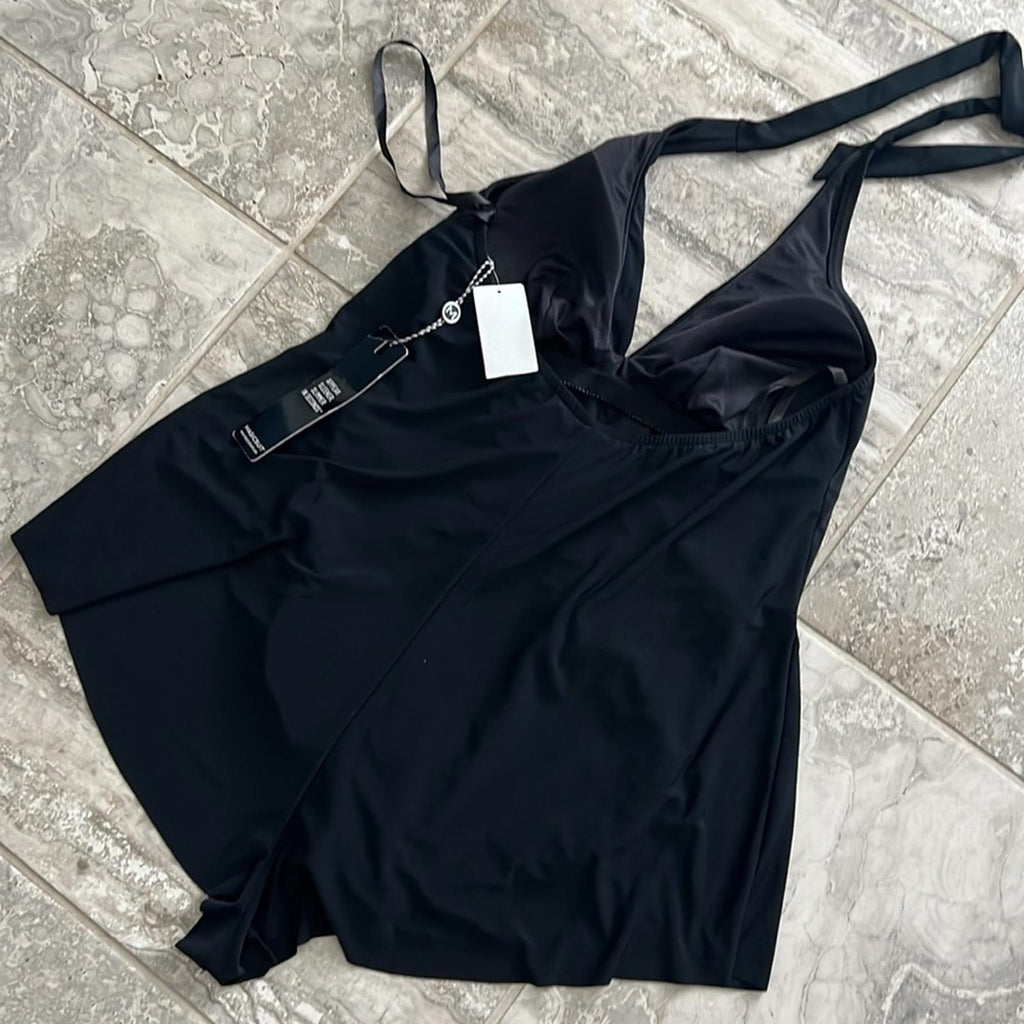 Magicsuit Theresa BLACK One Piece Swim Romper, NWT, Size 10