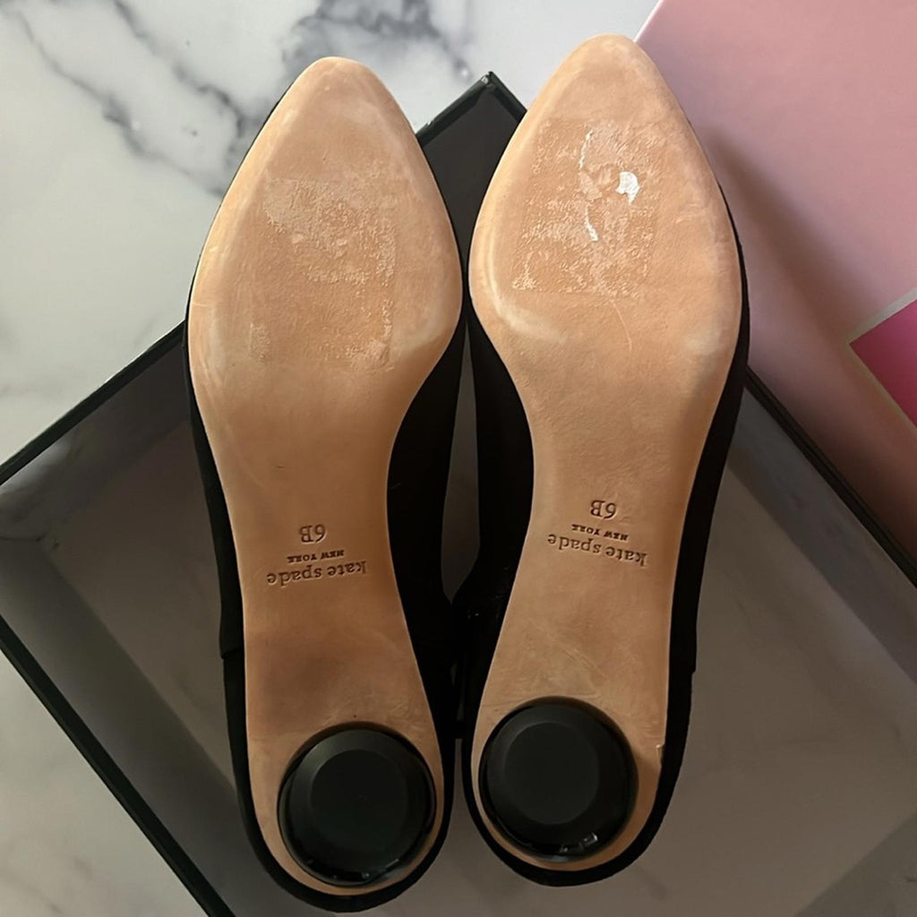 Kate Spade New York Sydney Pointed Toe Dress Booties, Black Size 6 New in Box