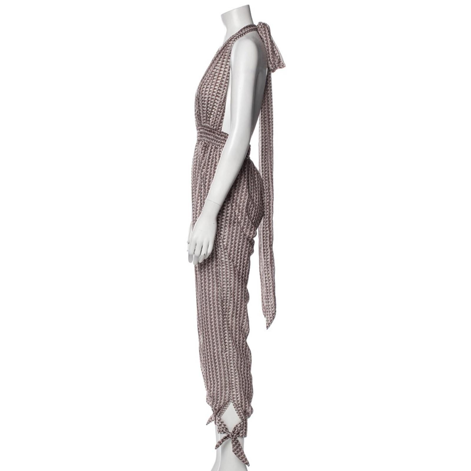 NEW Agua Bendita REVOLVE Python Josie Jumpsuit/Overall, Size 6 New w/o Tag $245