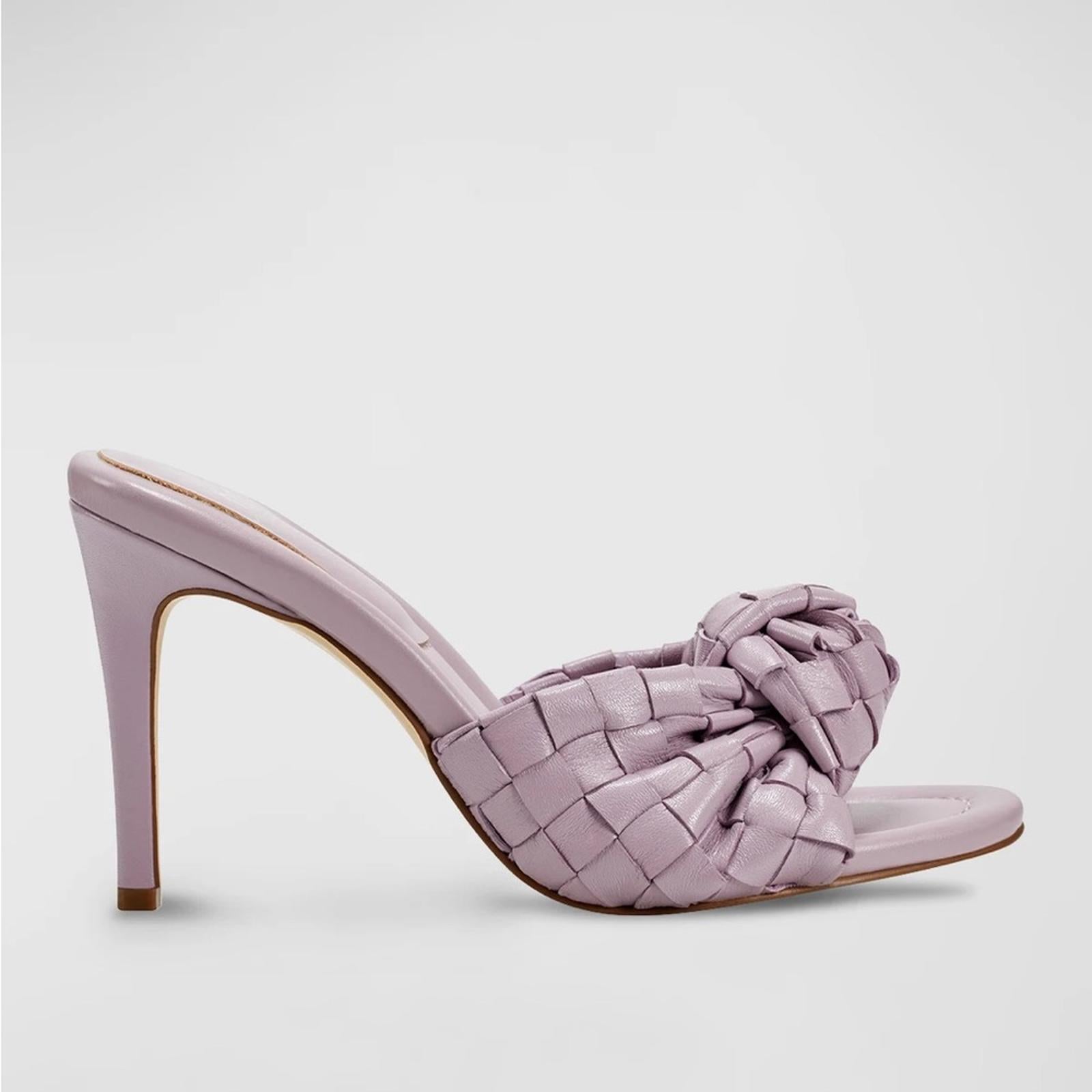 Marc Fisher LTD Janna Woven Knot Mule Sandals, Light Purple, Size 11 New in Box