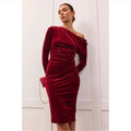 Lauren Ralph Lauren Velvet Cocktail Dress in Purple, Size 12, NEW w/Tag