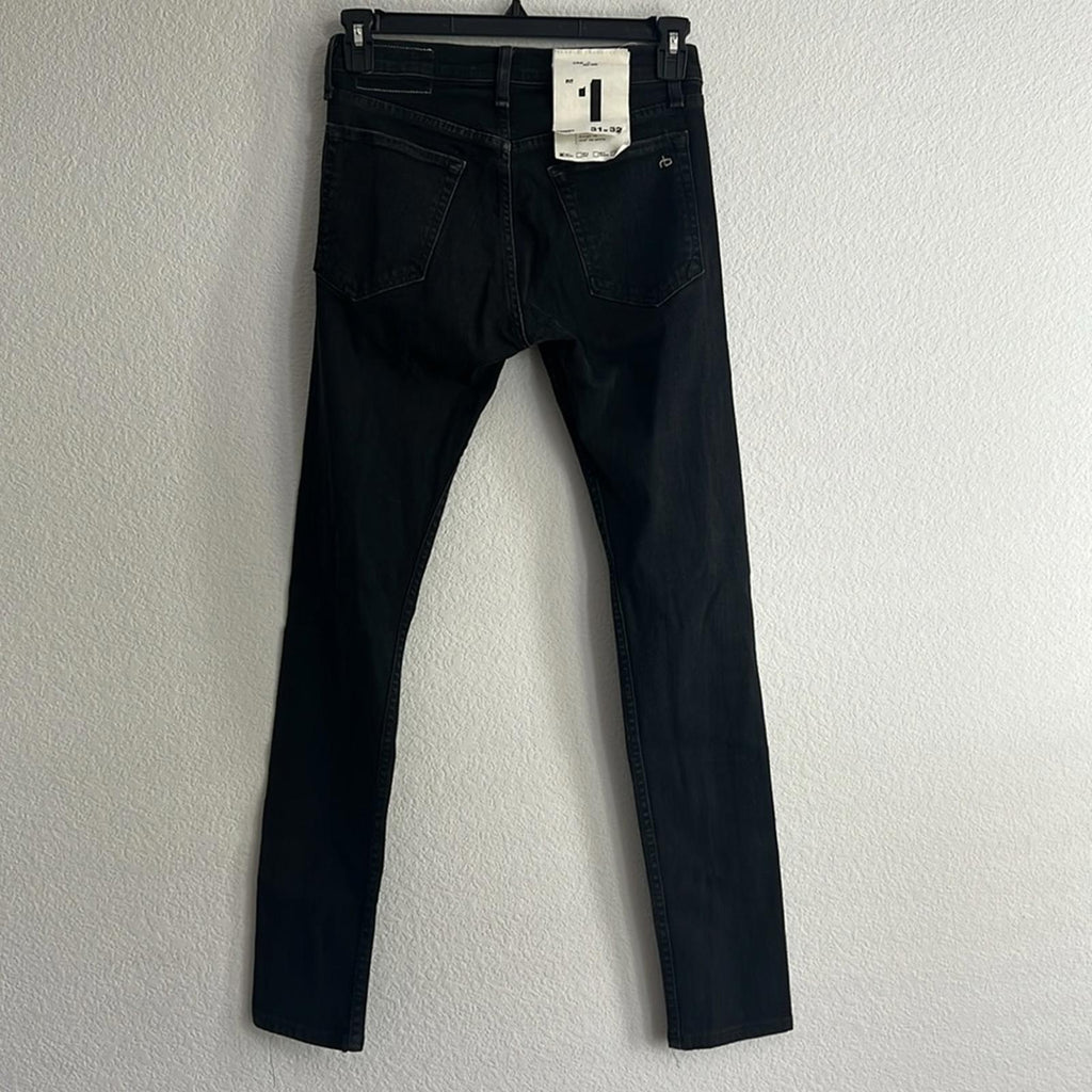 Rag & Bone Fit 1 Aero Stretch Wolcott Skinny Distressed Jeans, NEW, Size W31 L32