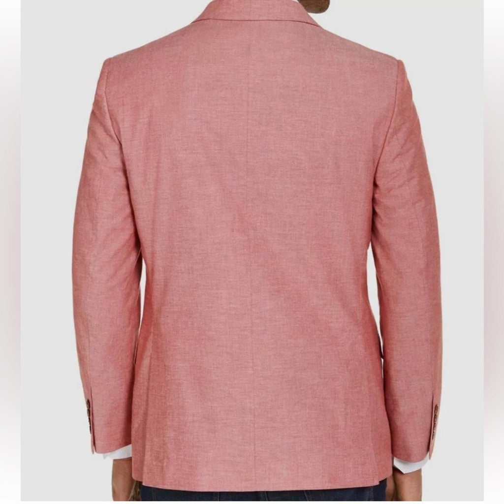 Nautica Blazer Modern-Fit Stretch Chambray Blazer Sport Coat Size 36R NWT $295