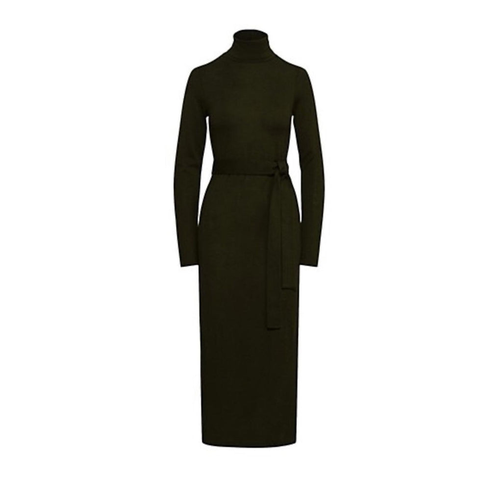 Polo Ralph Lauren Wool-Blend Turtleneck Midi-Dress Size L New w/Tag Retail $298