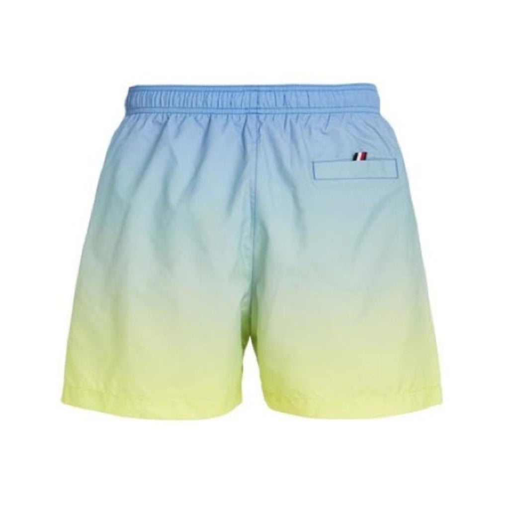 Tommy Hilfiger Ombre Classic Swim Shorts in Blue/Green/Yellow, Quick-Dry NWT XXL