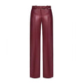 Aleksandre Akhalkatsishvili Faux Leather Pants in Burgundy, NWT, Size XS