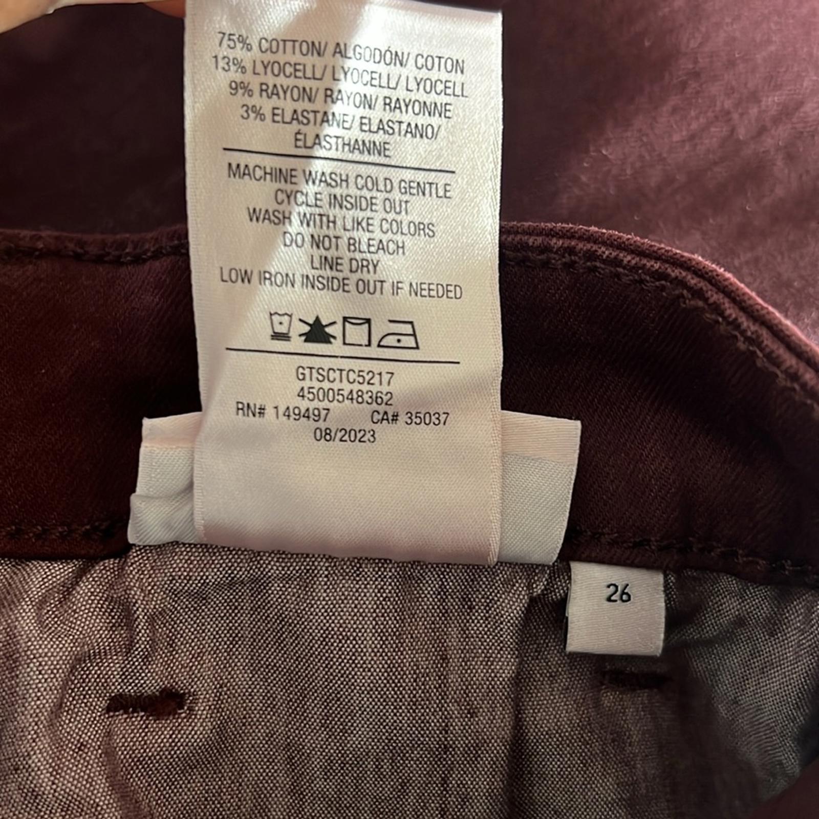 Joe’s Jeans The Callie Red Coated High-Rise Bootcut Jeans, Size 26 NEW $198