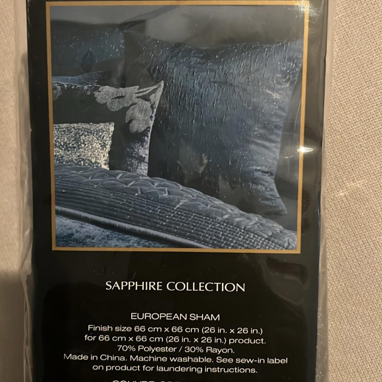 Donna Karan Sapphire Euro Sham , NWT $255
